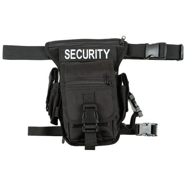Hip Bag, "Security", schwarz, Bein- und Gürtelbefestigung